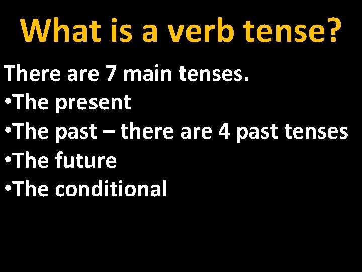 PRESENT VERB MEANING visual data 6