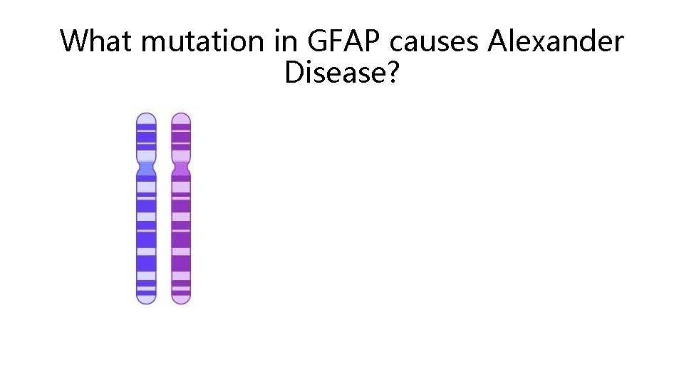 What mutation in GFAP causes Alexander Disease? 