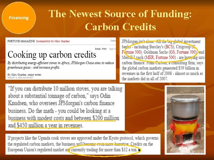 Financing The Newest Source of Funding: Carbon Credits 
