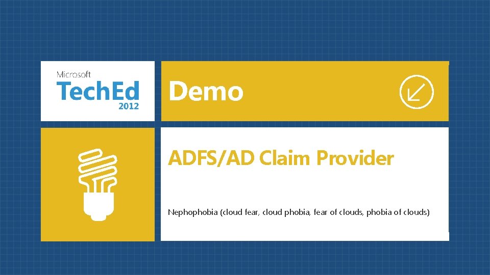 Demo ADFS/AD Claim Provider Nephophobia (cloud fear, cloud phobia, fear of clouds, phobia of Demo ADFS/AD Claim Provider Nephophobia (cloud fear, cloud phobia, fear of clouds, phobia of