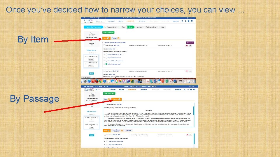 Once you’ve decided how to narrow your choices, you can view … By Item Once you’ve decided how to narrow your choices, you can view … By Item