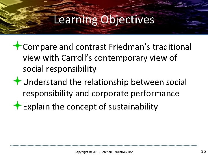 Learning Objectives ªCompare and contrast Friedman’s traditional view with Carroll’s contemporary view of social