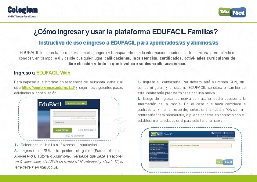 ¿Cómo ingresar y usar la plataforma EDUFACIL Familias? Instructivo de uso e ingreso a