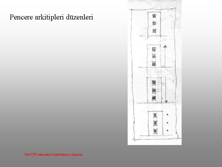 Pencere arkitipleri düzenleri mim 384 mimarlıkta biçimbilimsel çalışmalar 