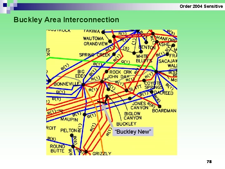 Order 2004 Sensitive Buckley Area Interconnection “Buckley New” 78 