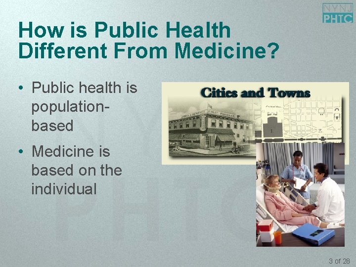Modern Public Health Tools and Functions Objectives Describe
