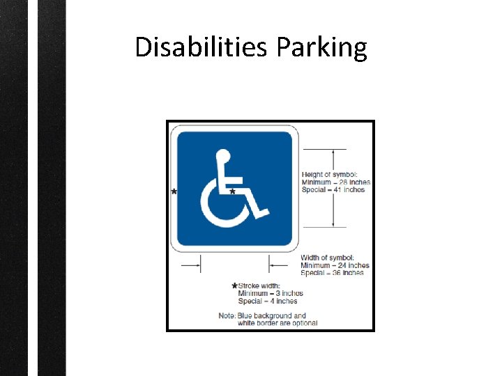 Disabilities Parking 