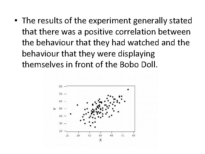  • The results of the experiment generally stated that there was a positive