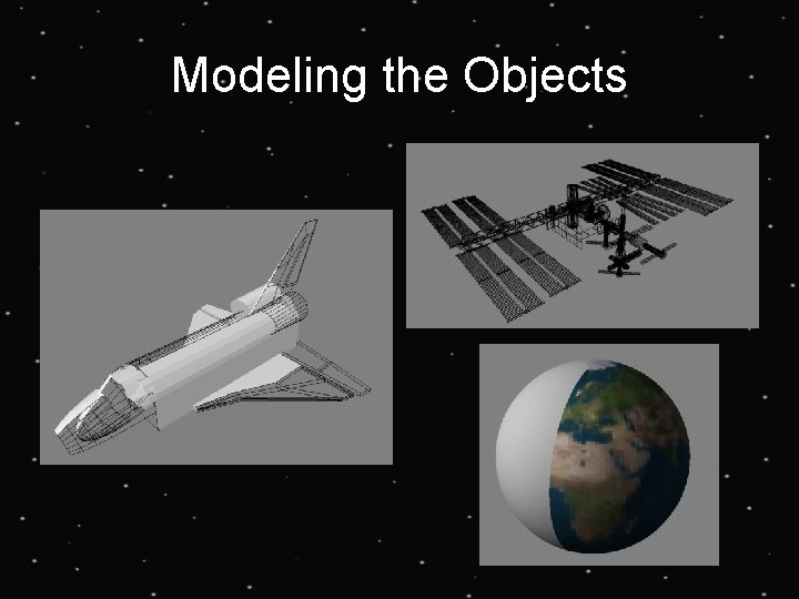 Modeling the Objects 