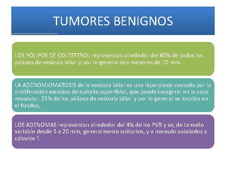 TUMORES BENIGNOS LOS PÓLIPOS DE COLESTEROL representan alrededor del 60% de todos los pólipos