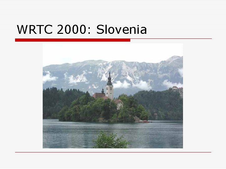 WRTC 2000: Slovenia 