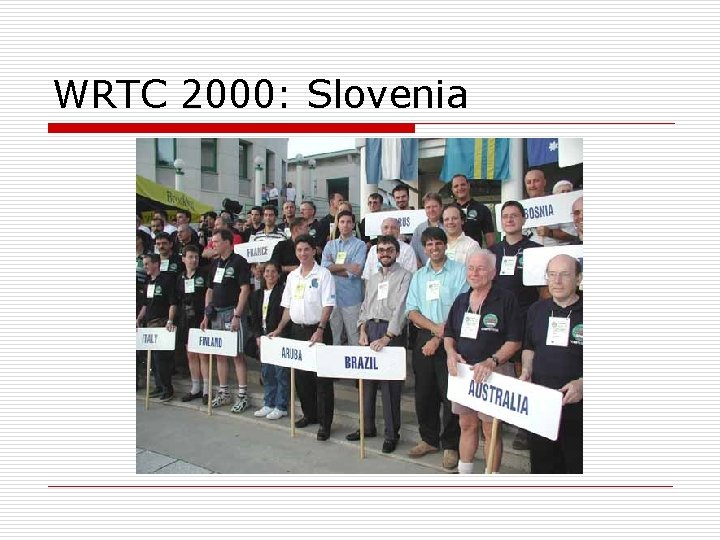 WRTC 2000: Slovenia 