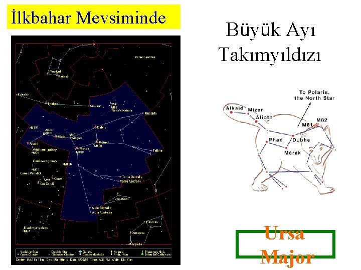 İlkbahar Mevsiminde Büyük Ayı Takımyıldızı Ursa Major 