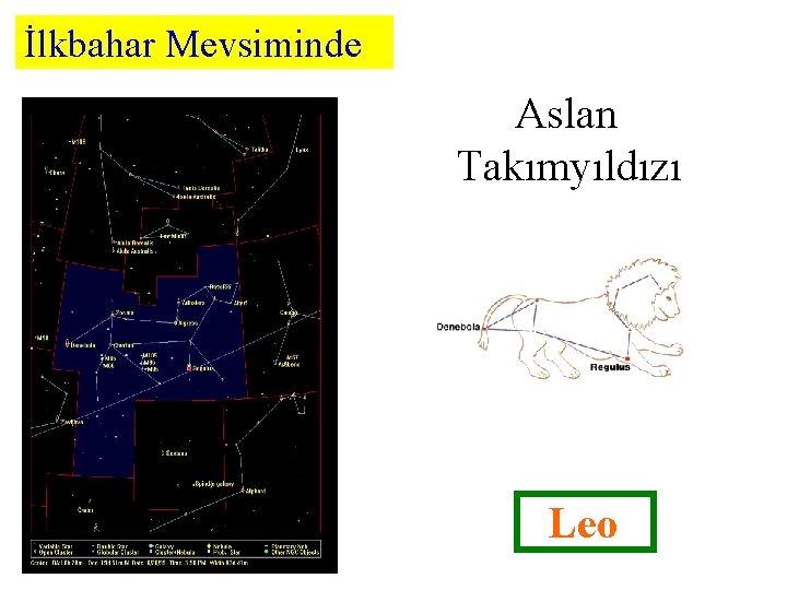 İlkbahar Mevsiminde Aslan Takımyıldızı Leo 