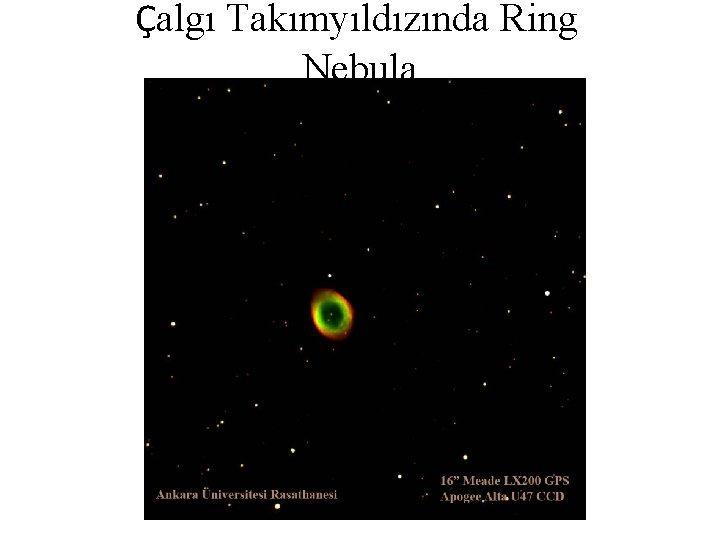 Çalgı Takımyıldızında Ring Nebula 