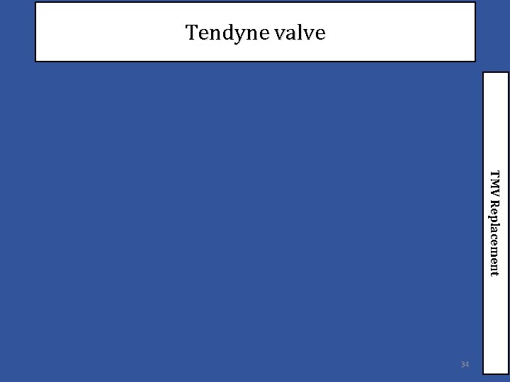 Tendyne valve TMV Replacement 34 