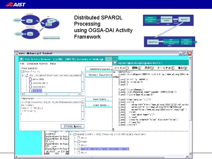 Distributed SPARQL Processing using OGSA-DAI Activity Framework 