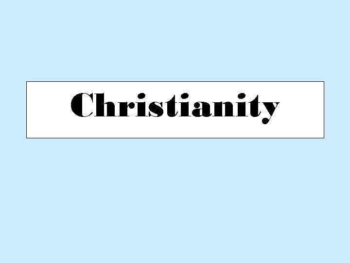 Christianity 