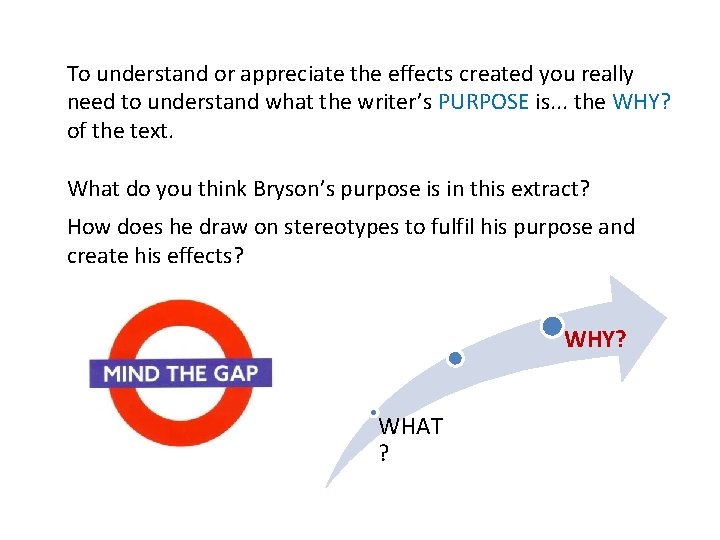 To understand or appreciate the effects created you really need to understand what the To understand or appreciate the effects created you really need to understand what the