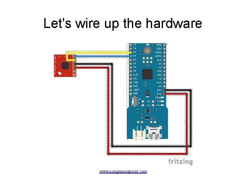 Let's wire up the hardware www. assignmentpoint. com 