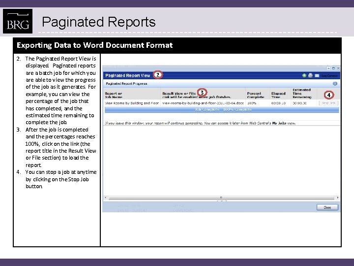 Paginated Reports Exporting Data to Word Document Format 2. The Paginated Report View is