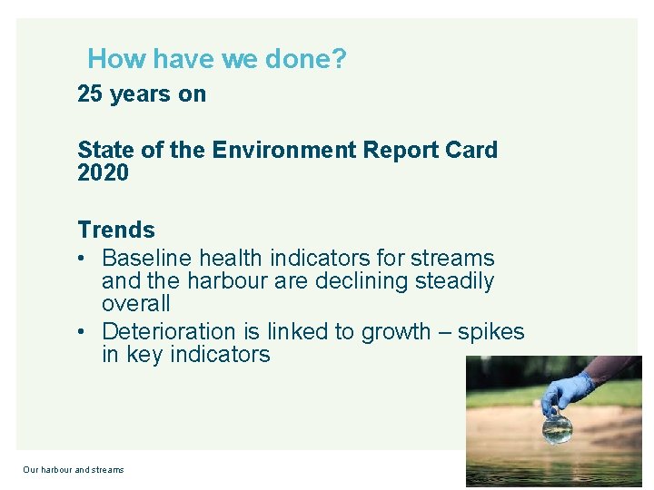 How have we done? 25 years on State of the Environment Report Card 2020