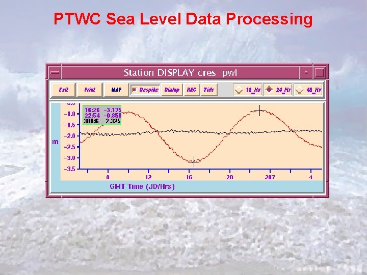 PTWC Sea Level Data Processing 