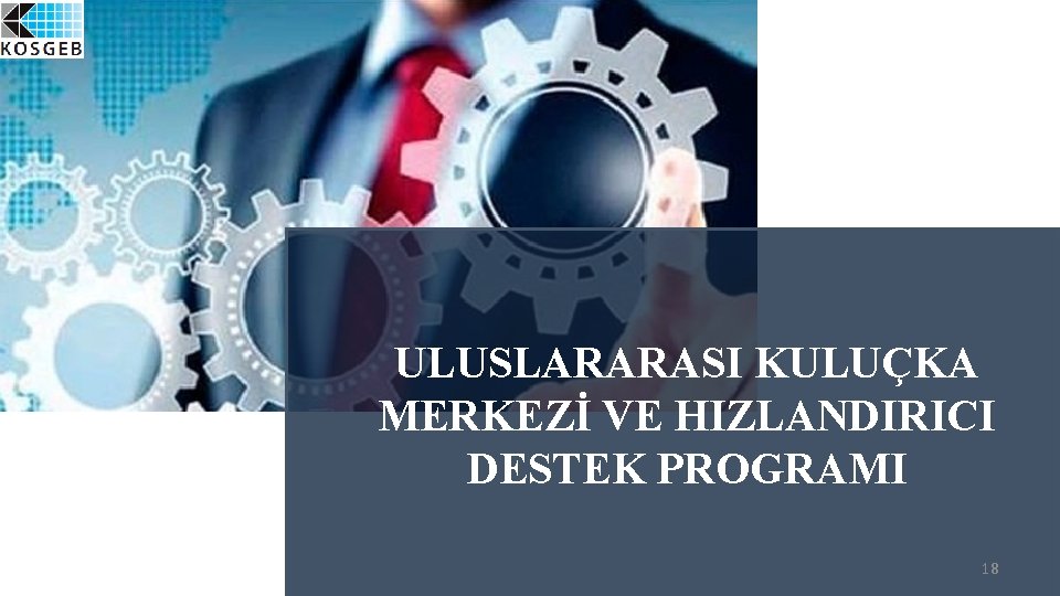 ULUSLARARASI KULUÇKA MERKEZİ VE HIZLANDIRICI DESTEK PROGRAMI 18 