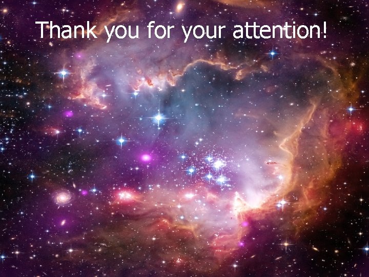 Thank you for your attention! 
