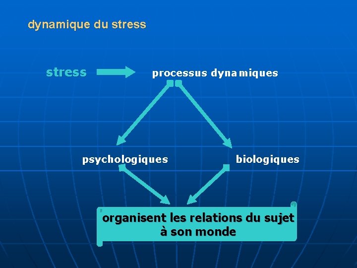 dynamique du stress processus dynamiques psychologiques biologiques organisent les relations du sujet à son