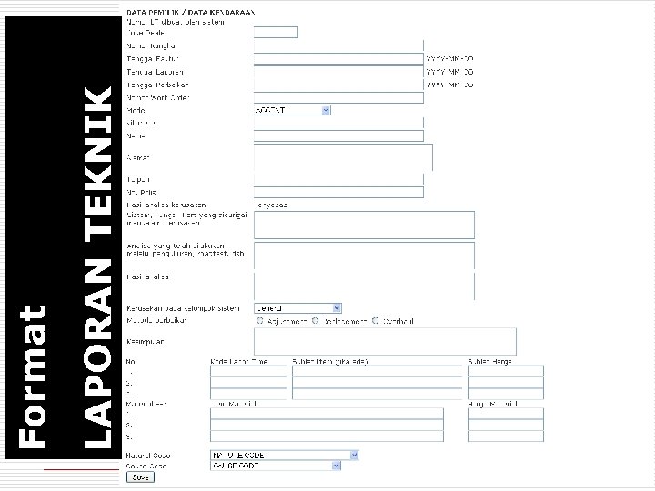 LAPORAN TEKNIK Format 