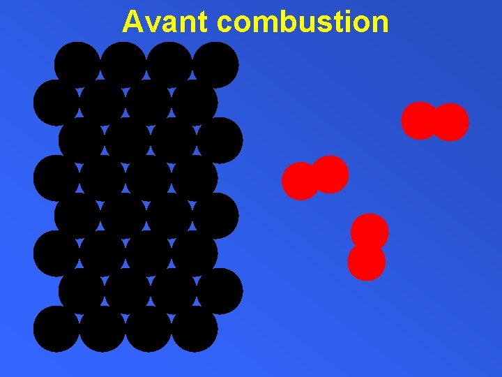 Avant combustion 