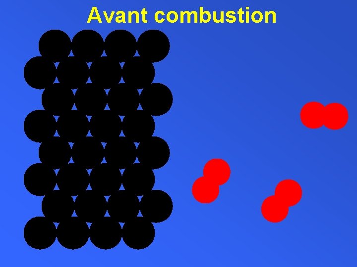 Avant combustion 