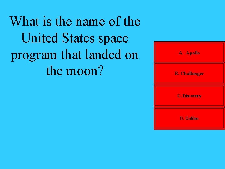 What is the name of the United States space program that landed on the