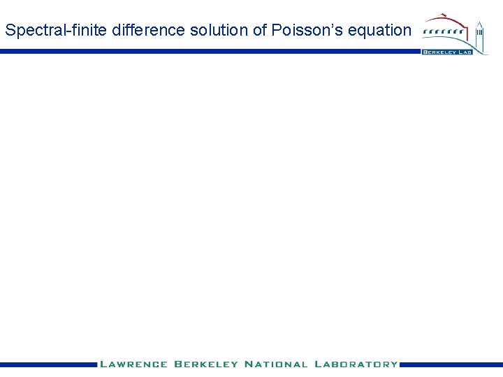 Spectral-finite difference solution of Poisson’s equation 