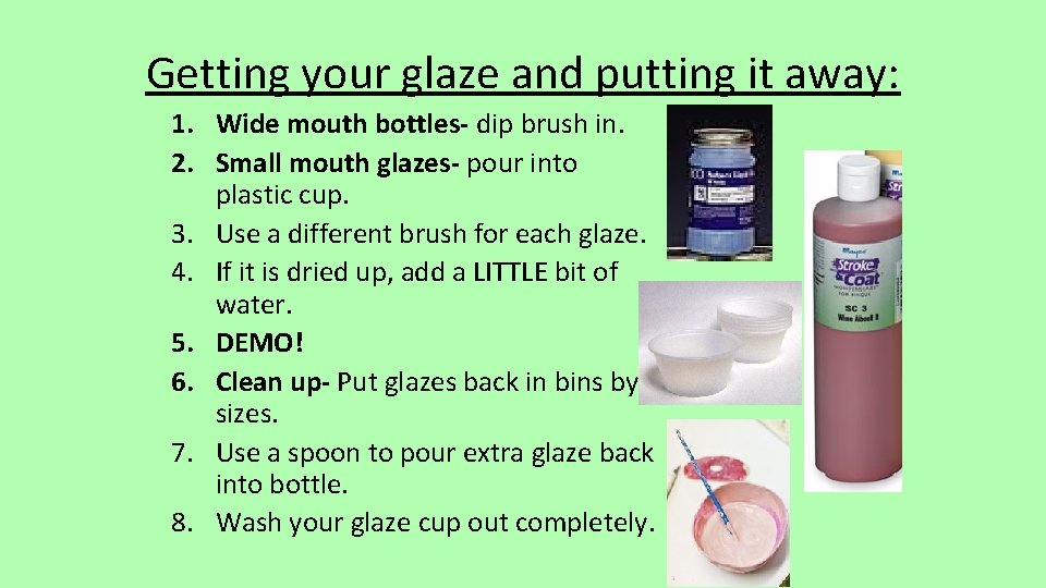 Clay GLAZE A Gauger Objective You will define