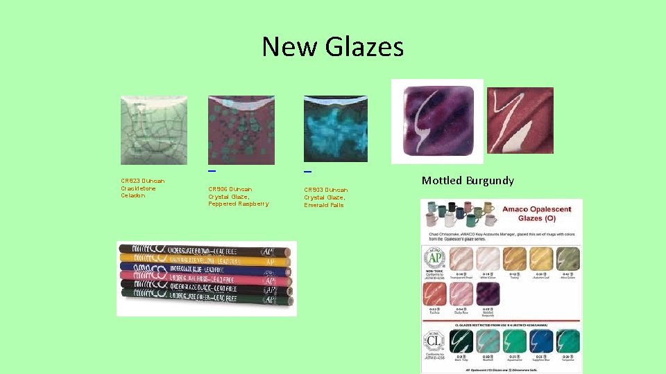 Clay GLAZE A Gauger Objective You will define