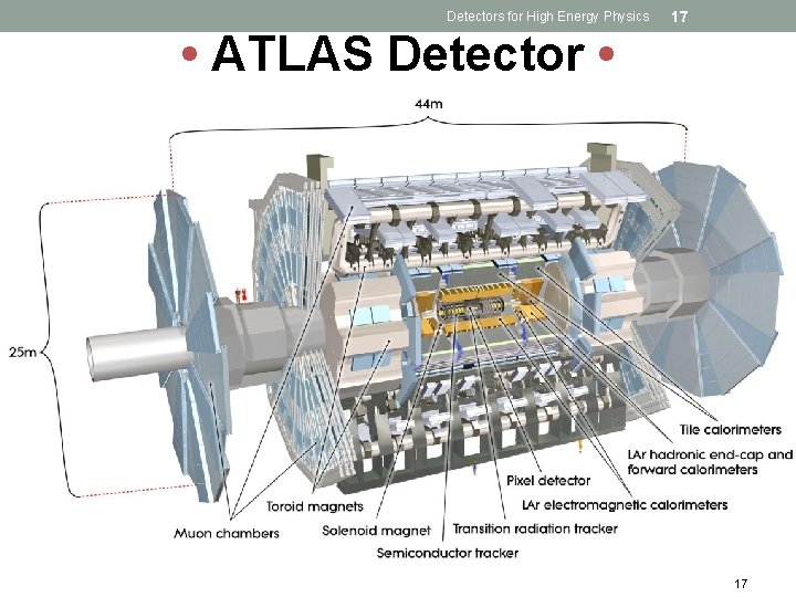 Detectors for High Energy Physics 17 • ATLAS Detector • 17 