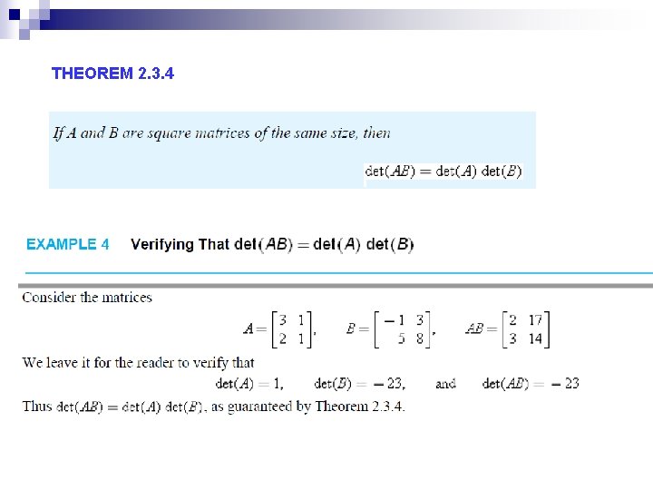 THEOREM 2. 3. 4 