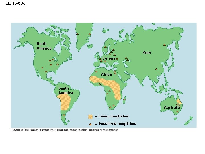 LE 15 -03 d North America Asia Europe Africa South America Australia = Living
