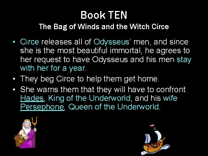 Book TEN The Bag of Winds and the Witch Circe • Circe releases all