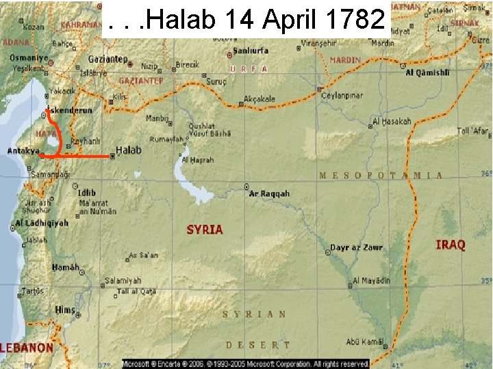 . . . Halab 14 April 1782 