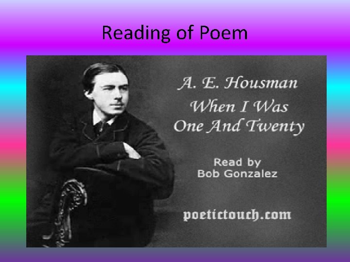 Honors English IV Poetry Project By Morgan Graves