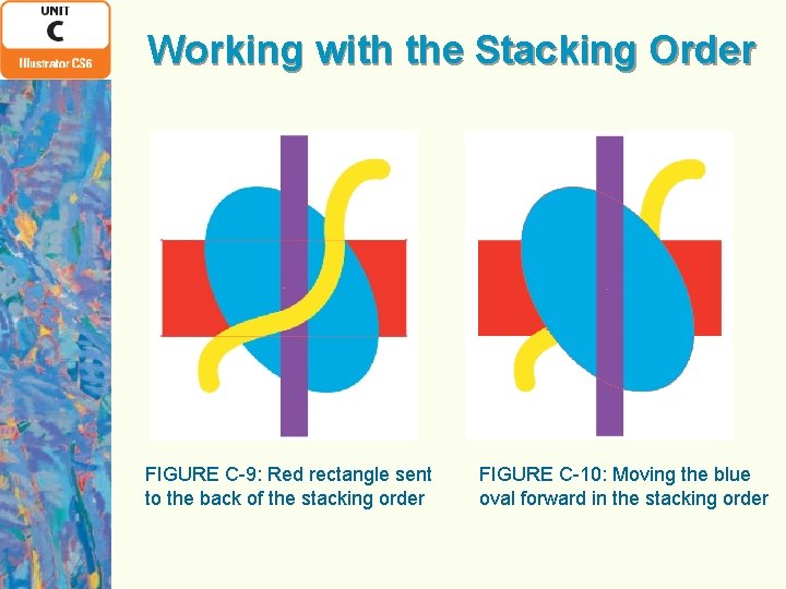 Working with the Stacking Order FIGURE C-9: Red rectangle sent to the back of