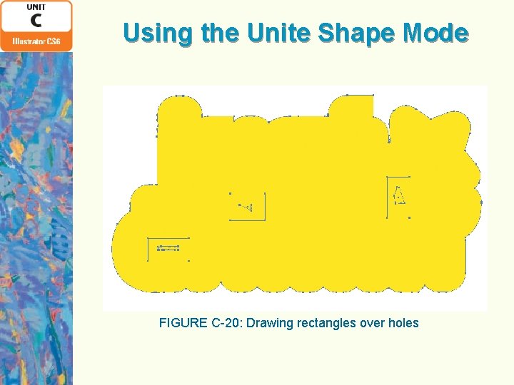 Using the Unite Shape Mode FIGURE C-20: Drawing rectangles over holes 