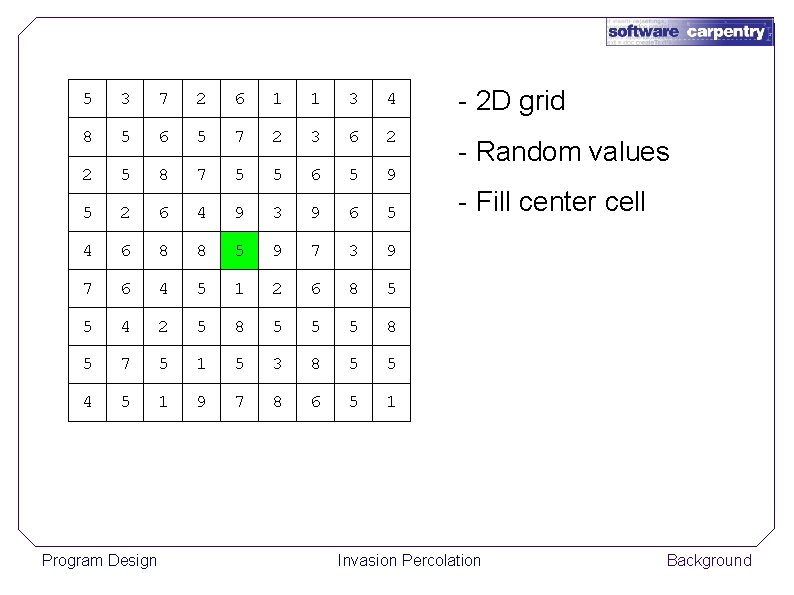 5 3 7 2 6 1 1 3 4 - 2 D grid 8