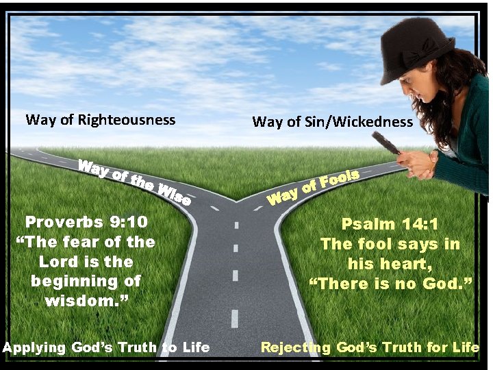 Way of Righteousness Proverbs 9: 10 “The fear of the Lord is the beginning