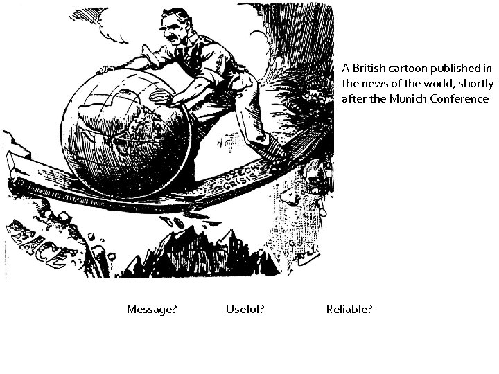 A British cartoon published in the news of the world, shortly after the Munich