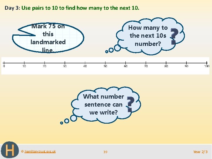 Day 3: Use pairs to 10 to find how many to the next 10.