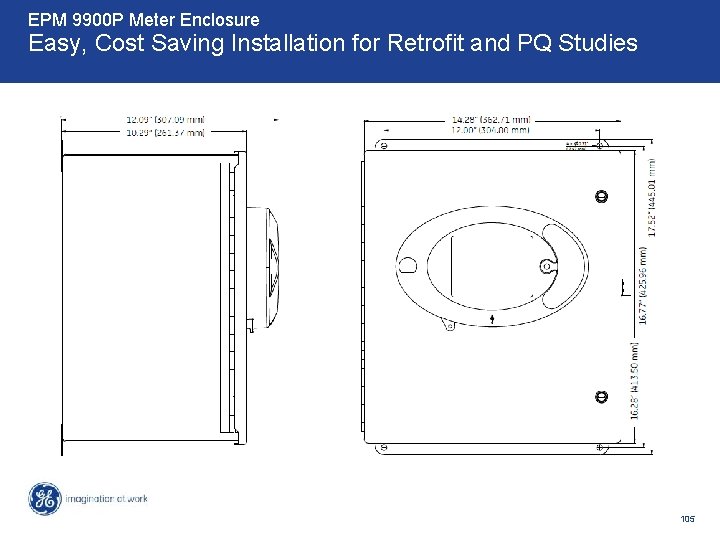 EPM 9900 P Meter Enclosure Easy, Cost Saving Installation for Retrofit and PQ Studies